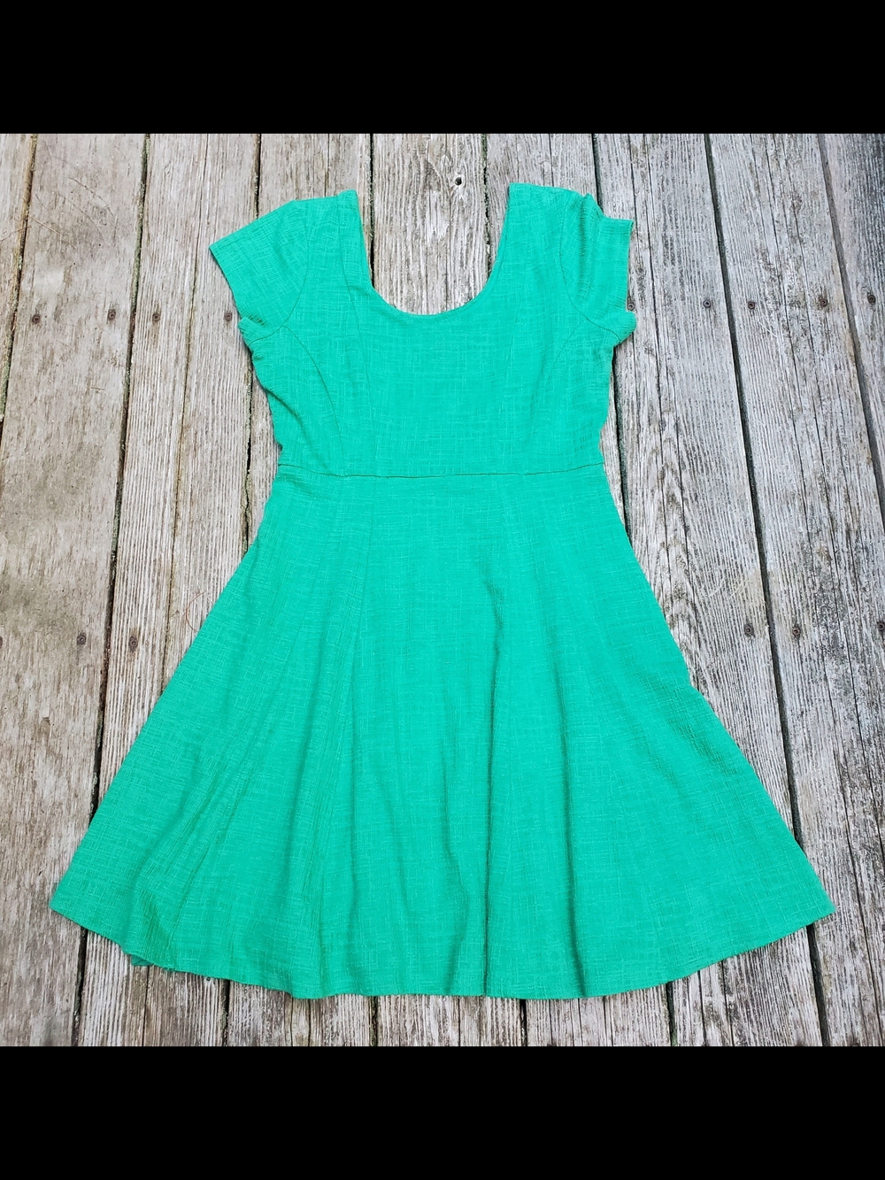 Maeve By Anthropologie • Nova Fit-and-Flare Textured Skater Dress • Medium